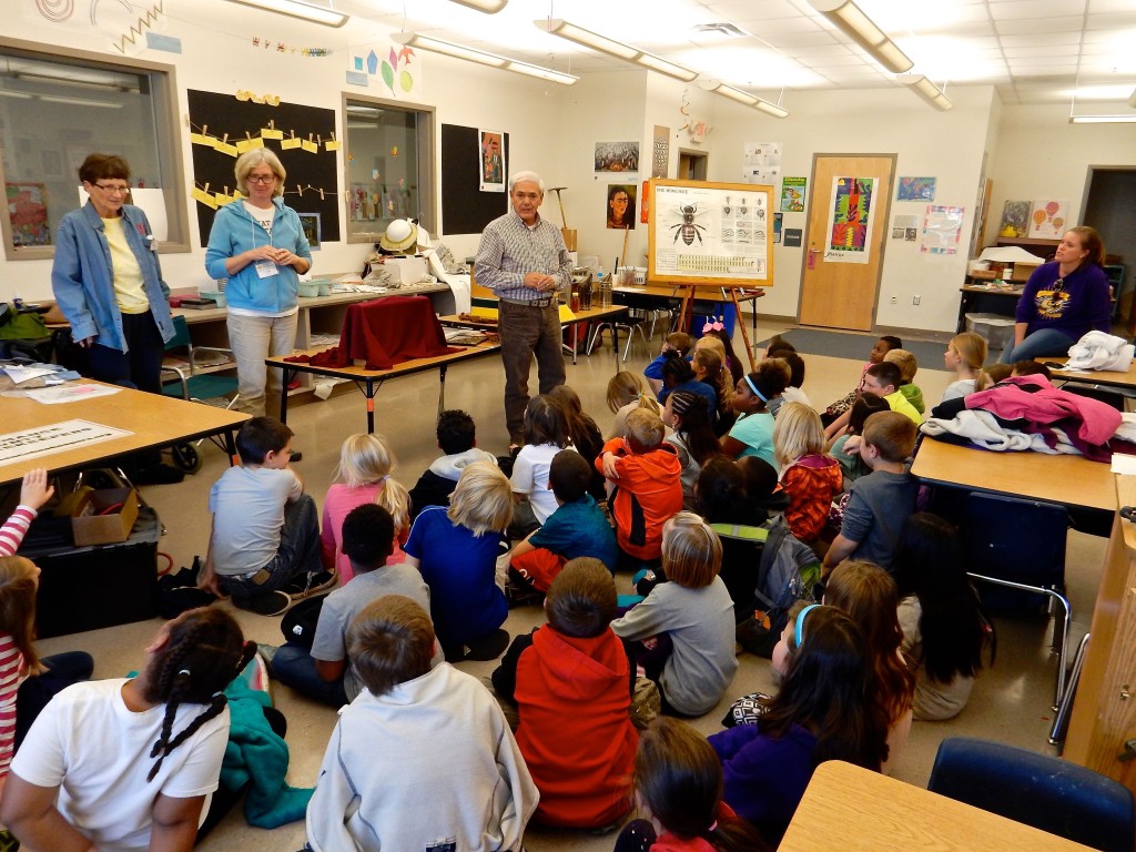 Tony Abbruzzi introduces tales about honey bees, with Cynthia Pierce and Linda Leister.